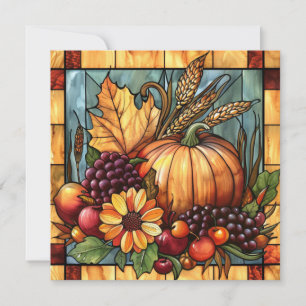 Autumn Glas in lood Art Kaart