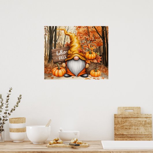 Autumn Gnome Poster (Cuisine)