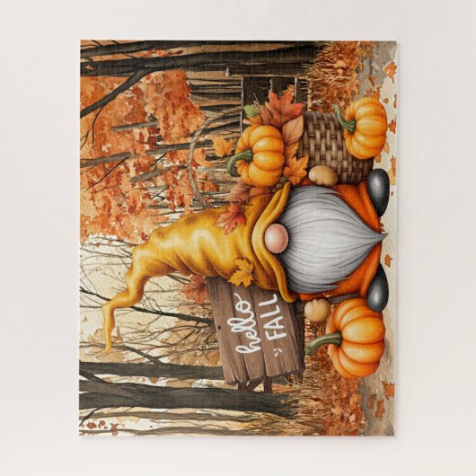 Autumn Gnome Puzzle (Vertical)