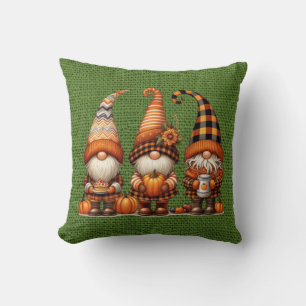 Autumn Gnomes Lance Oreiller