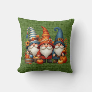 Autumn Gnomes Lance Oreiller