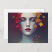 Autumn Goddess Briefkaart (Voorkant / Achterkant)