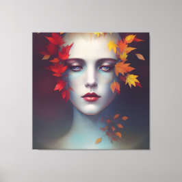 Autumn Goddess Canvas Afdruk