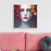 Autumn Goddess Canvas Print (Insitu (Woonkamer))