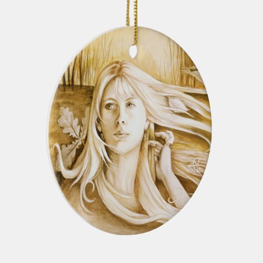 "Autumn" Goddess Ornament/Pendant Keramisch Ornament (Rechts)
