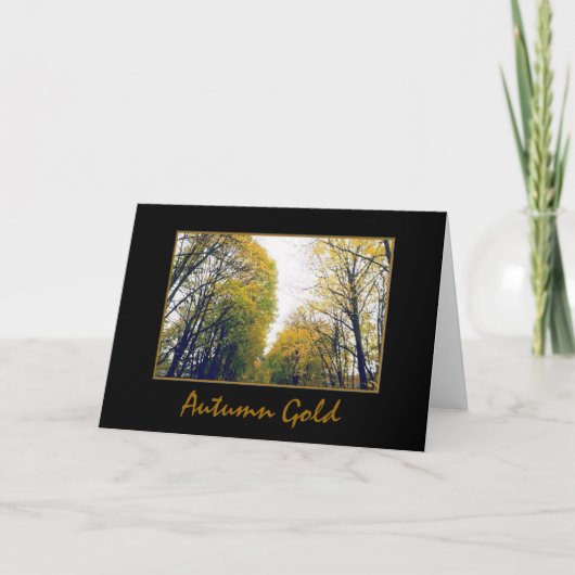 "Autumn Gold" Blank Wenskaart Kaart (Voorkant)