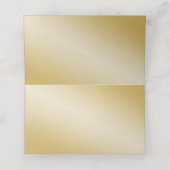 Autumn Gold Chestnut Leaves Table number (Binnenkant ongevouwen)