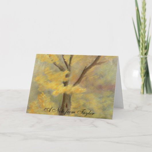 Autumn Gold Notitiekaartje (Voorkant)