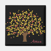 Autumn Gold Tree Magnet Magneet (Voorkant)