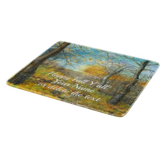 Autumn golden in een waterverf voor het schilderen snijplank (Hoek)