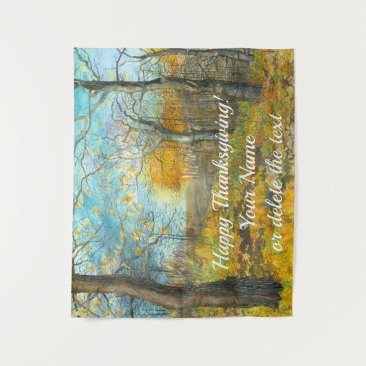 Autumn golden in een waterverf voor het schilderen wandkleed (Voorkant)