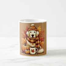 Autumn Golden Retriever mug