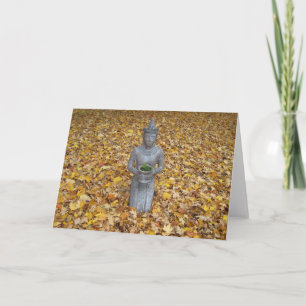 Autumn Gratitude-kaart - Thaise standbeeld Bedankkaart