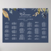 Autumn Greenery | Alfabetische zeegarakter Poster (Voorkant)