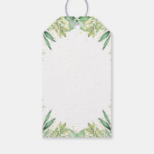 Autumn Greenery Pumpkin Baby shower Dank u wel Cadeaulabel (Achterkant)