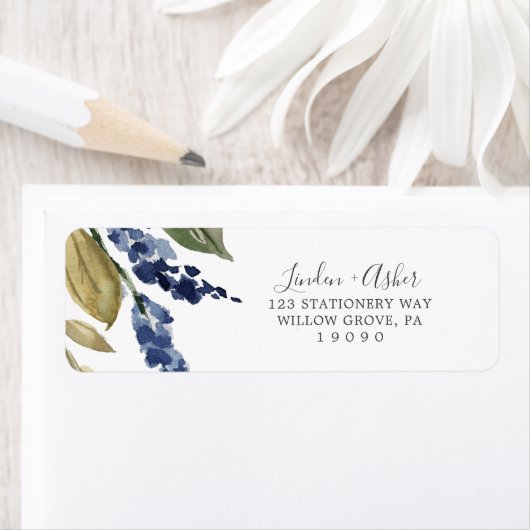 Autumn Greenery Return Address Label (Insitu)