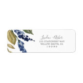 Autumn Greenery Return Address Label (Voorkant)