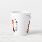 Autumn Gypsy Wildflower | Illustratie Waterverf Latte Mok (Voorkant)