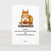 Autumn Harvest and Blessings Cornucopia Kaart (Achterkant)