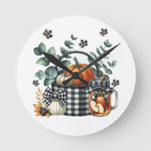 Autumn Harvest Clock