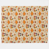 Autumn Harvest Fleece Blanket Deken (Voorkant (Horizontaal))