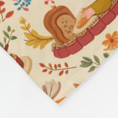 Autumn Harvest Fleece Blanket Deken (Hoek)