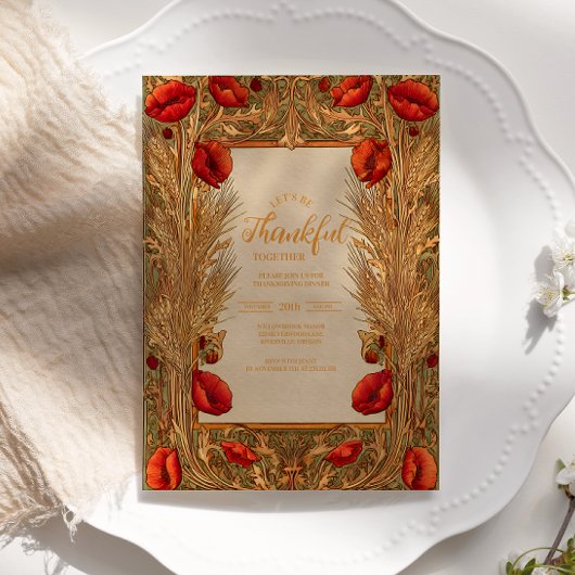 Autumn Harvest Floral Celebration Kaart