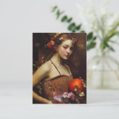 Autumn Harvest Goddess Briefkaart (Staand voorkant)