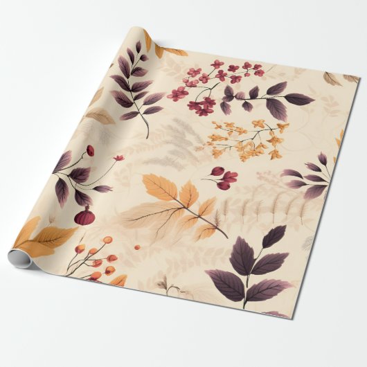 Autumn Harvest Harmony Cadeaupapier (Uitgerold)