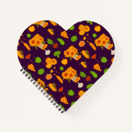 Autumn Harvest Healthy Veggie en Fruits Leggings Notitieboek