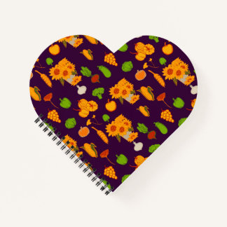 Autumn Harvest Healthy Veggie en Fruits Leggings Notitieboek