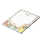 Autumn Harvest Monogrammed Notepad Notitieblok (Gedraaid)