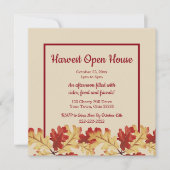 Autumn Harvest Open House Kaart (Voorkant)