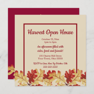 Autumn Harvest Open House Kaart