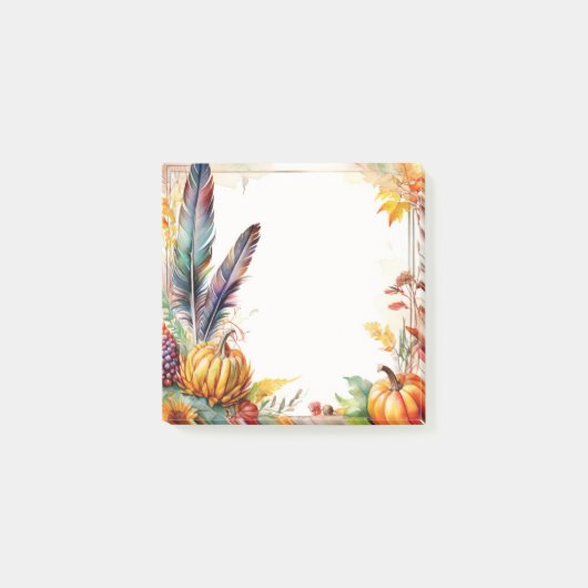 Autumn Harvest Post-It Notes (Voorkant)