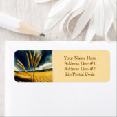 Autumn Harvest Prairie Gold Retour Adreslabel Etiket (Insitu)