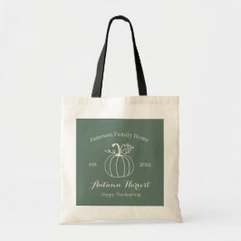 Autumn Harvest Pumpkin Family Home Tote Bag