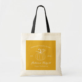 Autumn Harvest Pumpkin Family Home Tote Bag