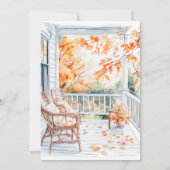 Autumn Harvest Thanksgiving Dinner Party Kaart (Achterkant)