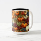 Autumn Harvest Tweekleurige Koffiemok (Voorkant rechts)