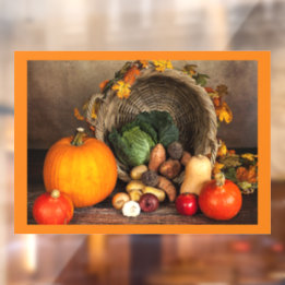 Autumn Harvest Window Cling Raamsticker