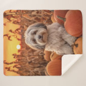 Autumn Havanese Sherpa Deken (Voorkant (horizontaal))