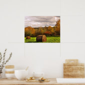 Autumn Hay Harvest Poster (Keuken)