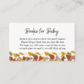 Autumn Hedgehog Baby shower Boekaanvraag Informatiekaartje (Voorkant)
