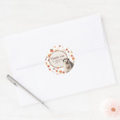 Autumn Hedgehog Dank u Stickers (Envelop)