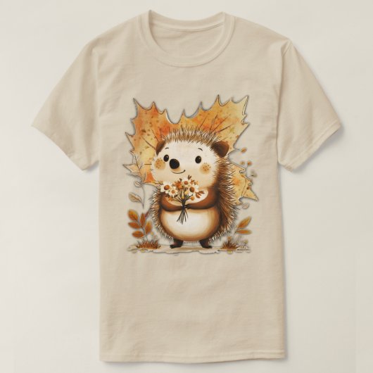 Autumn Hedgehog T-shirt (Design voorkant)