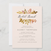 Autumn/Herfst Foliage Bridal Brunch Kaart (Voorkant)