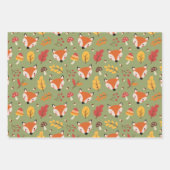 Autumn Herfst Foxes Wrapping Paper Set (Voorkant 2)