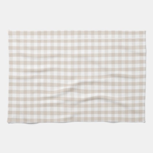 Autumn Herfst Tan Buffalo Check Pattern Theedoek (Horizontaal)