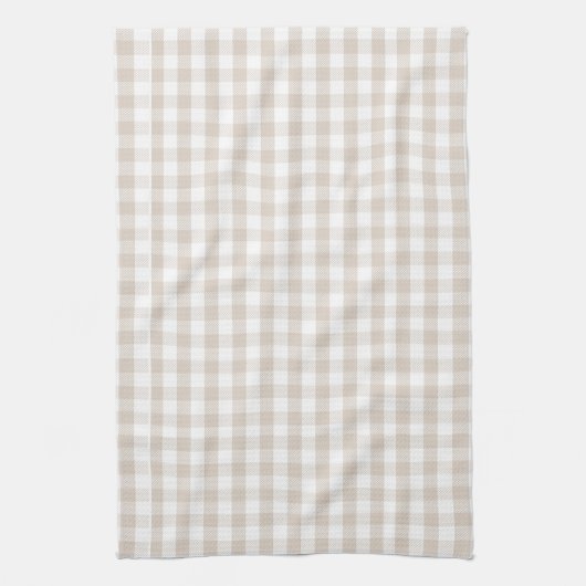 Autumn Herfst Tan Buffalo Check Pattern Theedoek (Verticaal)